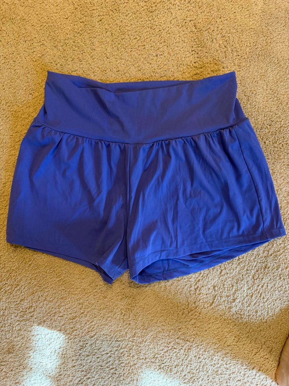 HALARA High-Waist Athletic Shorts — Blue